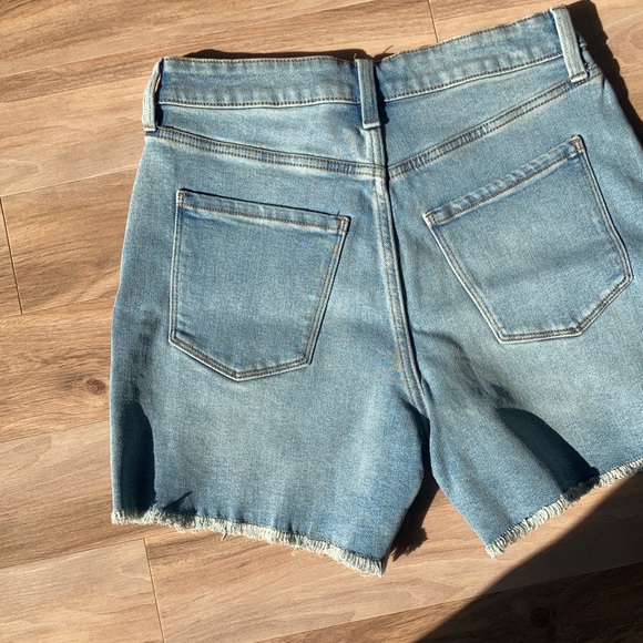 LC Lauren Conrad super high rise cut off distressed denim short 4 - Picture 17 of 17